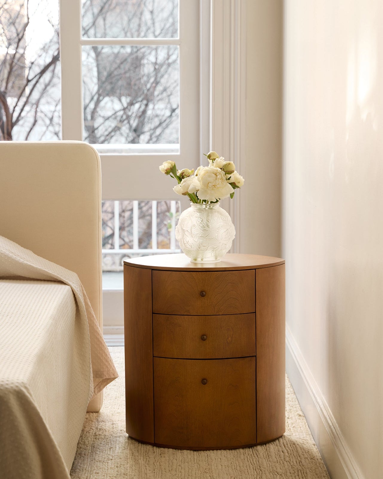 'Observer' Nightstand Warm Brown Birch