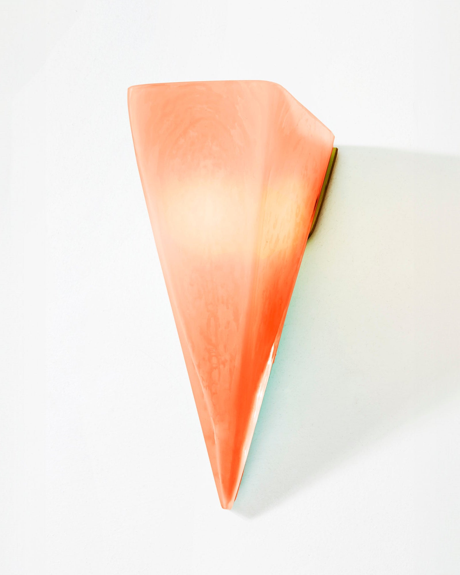 Pavillion Hand Blown Glass Quartz Colored Sconce