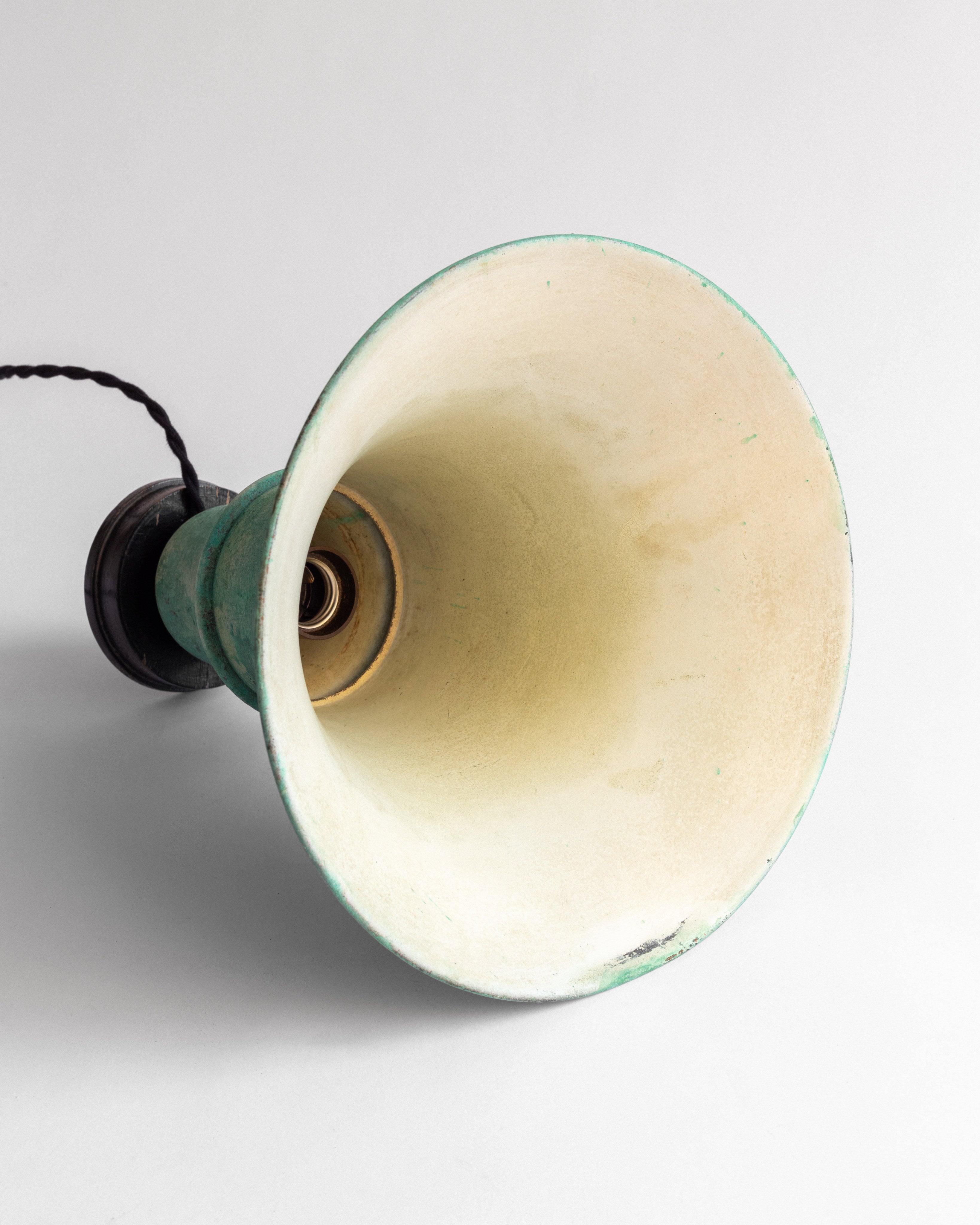 Art Deco Uplighter with Verdigris Patina, 1930s — additional view