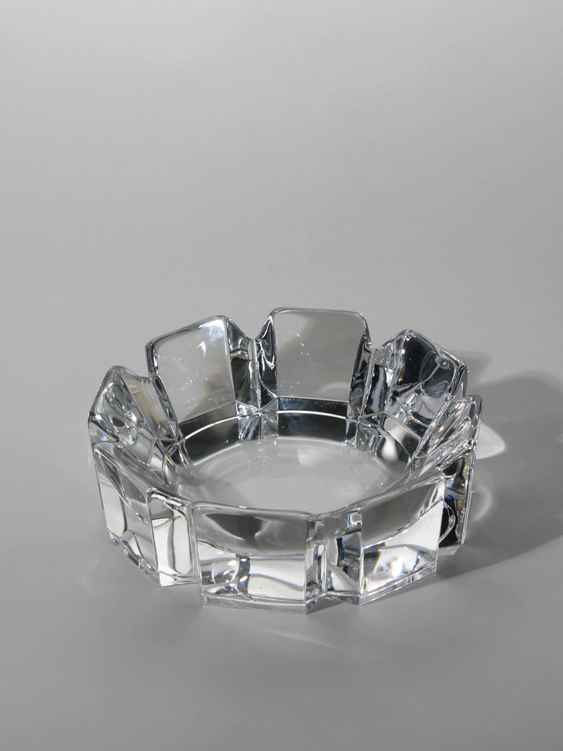 Lars Hellsten Full Lead Crystal "Corona" Bowl for Orrefors, 1970s by Vintage Stories | The Oblist — clear lead crystal design