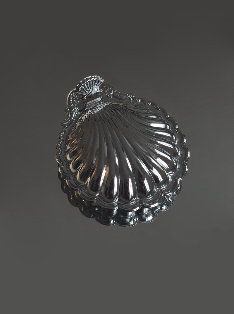 Large Shell Butter Dish by Les Objoies | The Oblist — handcrafted ceramic, glossy finish