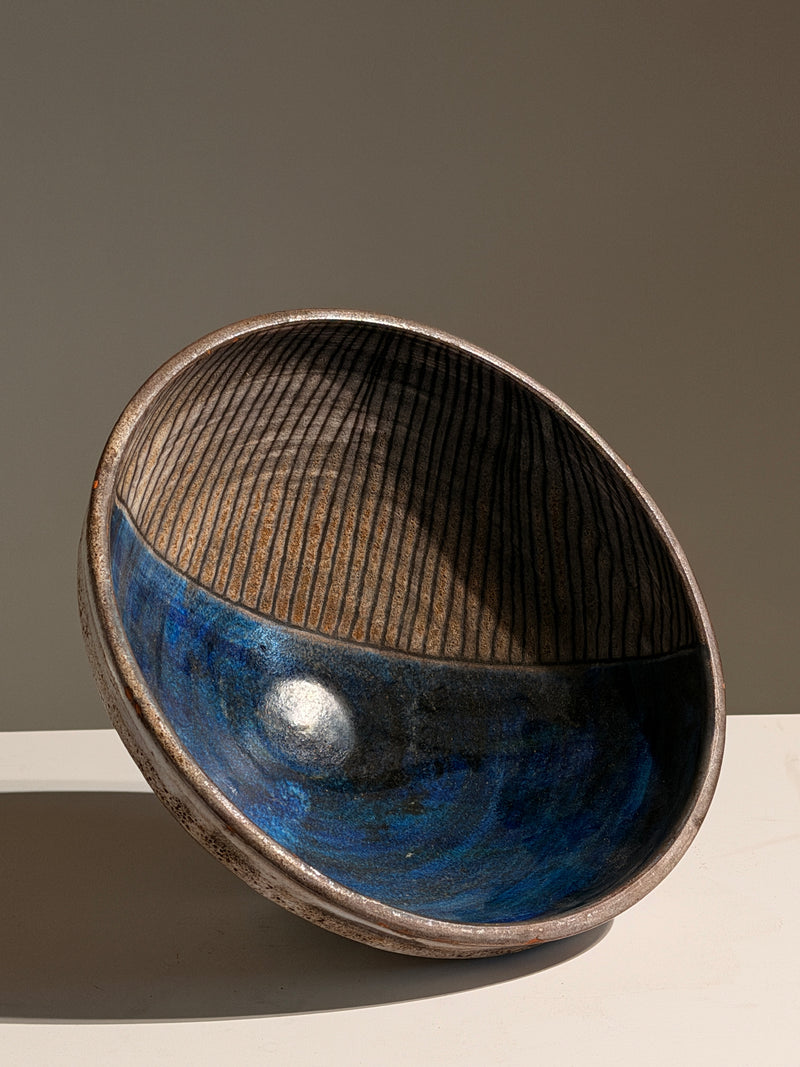 Large ceramic bowl by the Cloutier brothers, Paris, circa 1970 by Figuresdesign | The Oblist