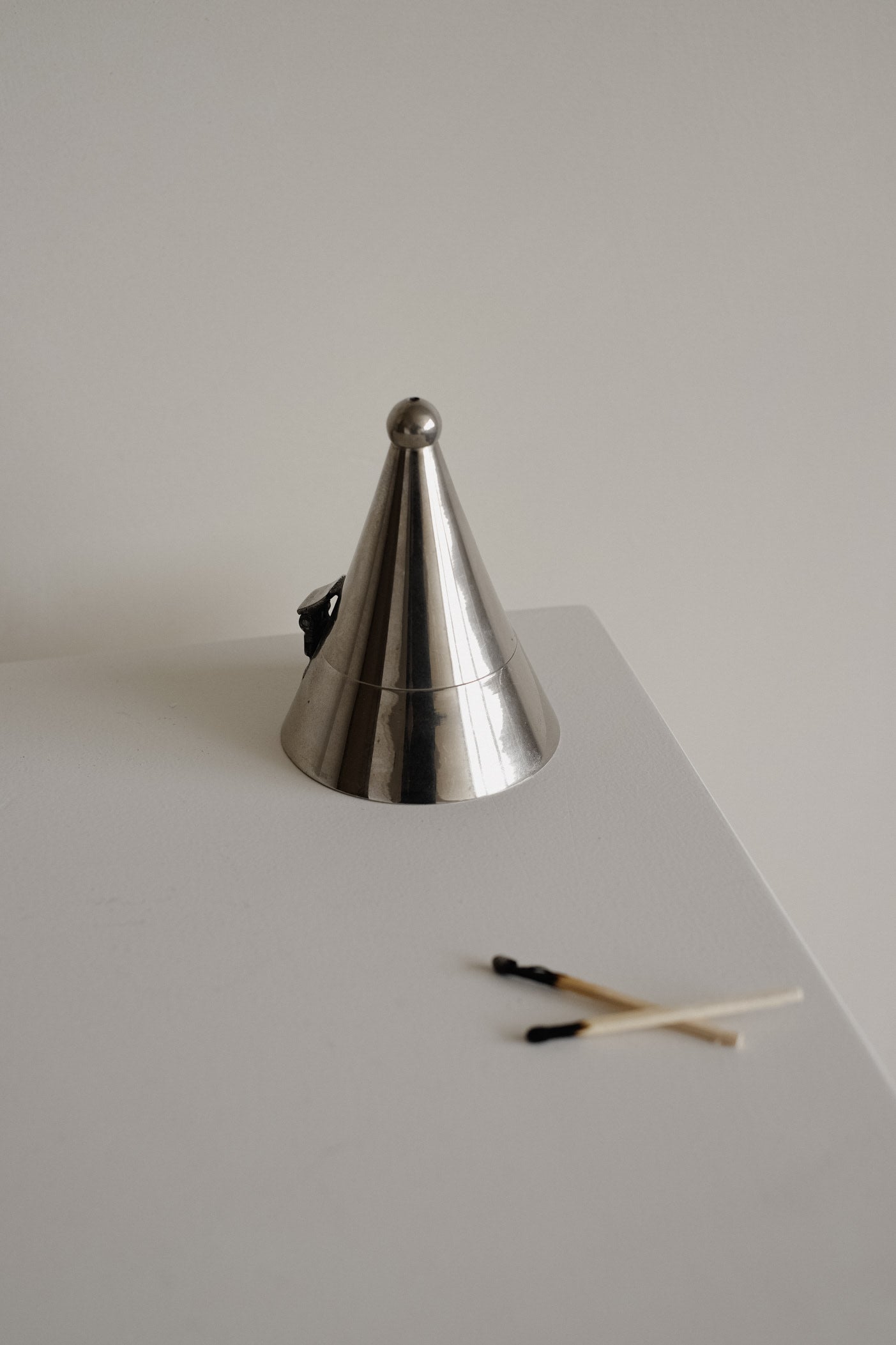Stainless Steel Tealight Holder  — close-up