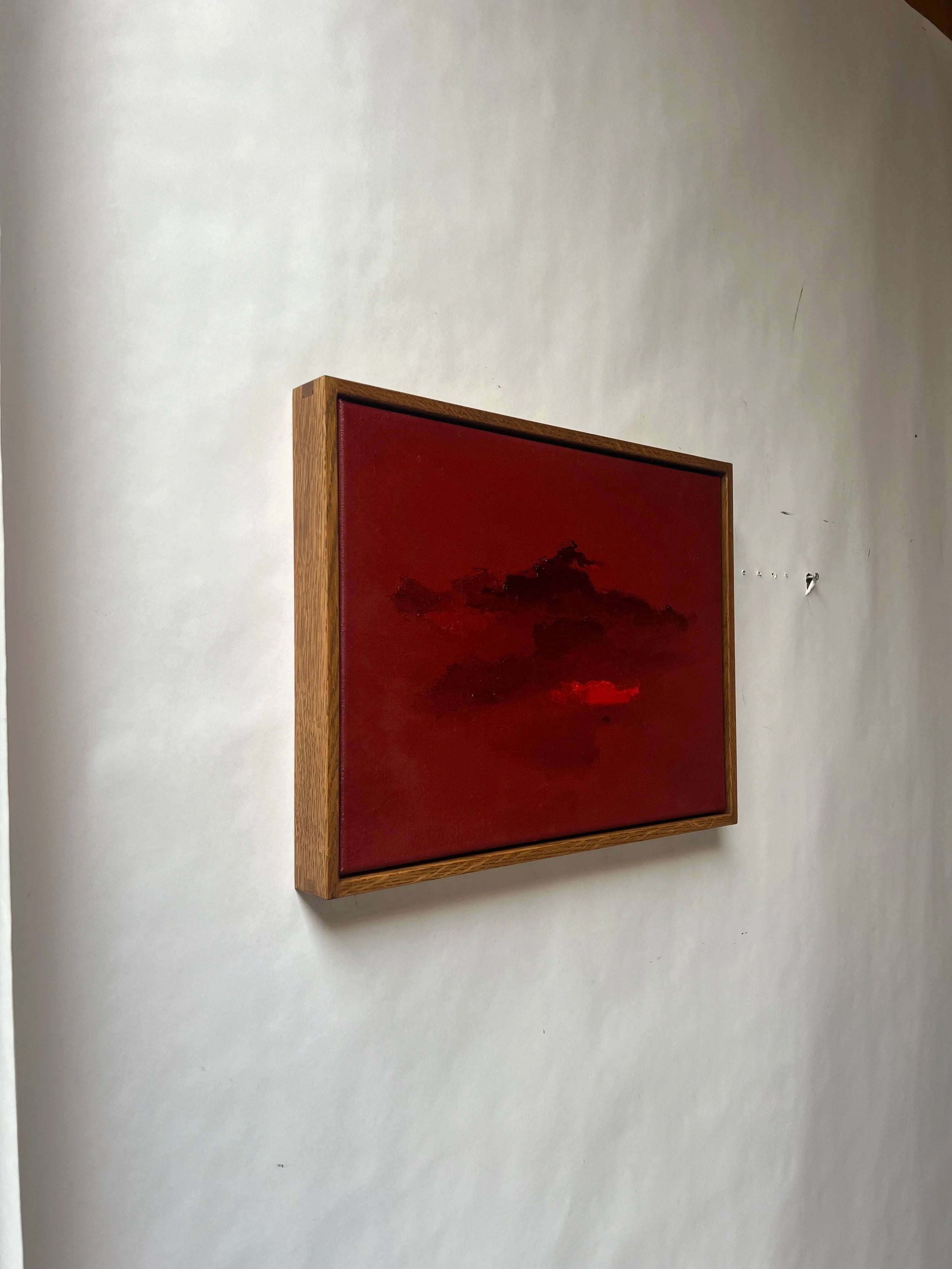 Crimson Hills (2026) - Oil Painting by Aimée Adriaansen — detail view