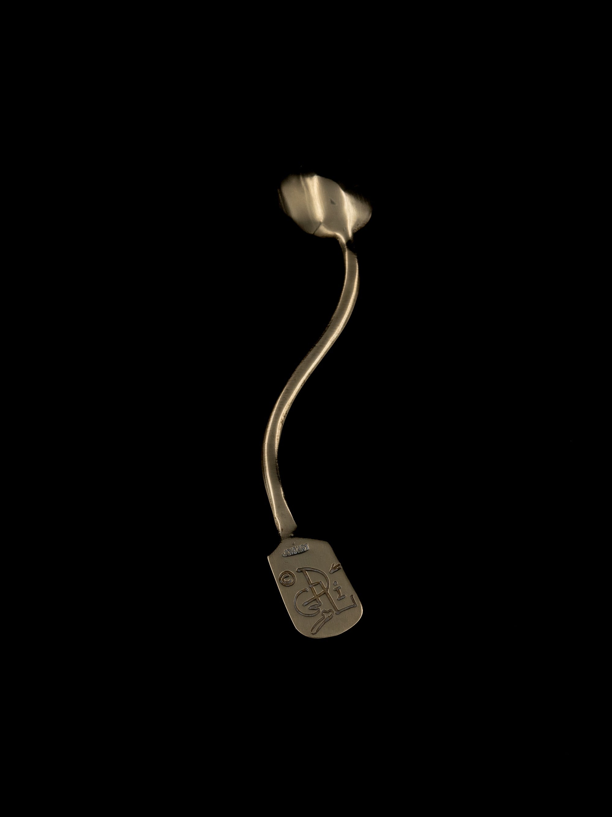 Salvador Dalí 'The Soft Spoon', Spain, c. 1967 — angled view of polished metal spoon