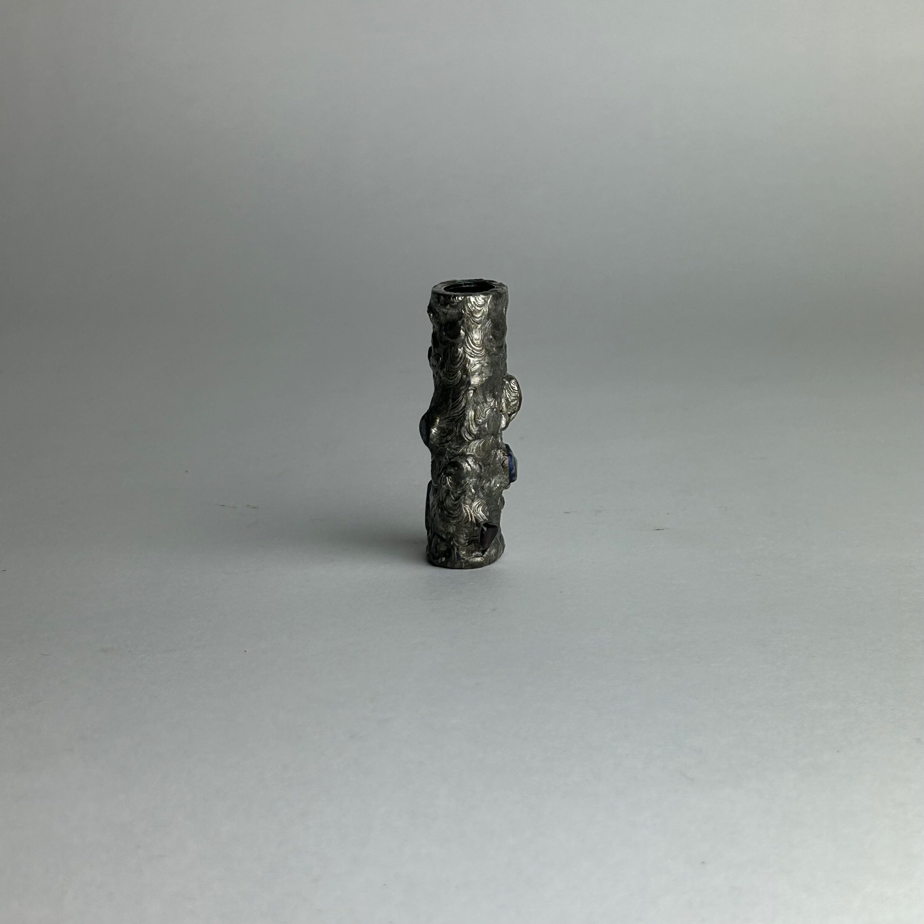 Original Hand Soldered and Jeweled Lighter Cover by  THE PERFECT NOTHING CATALOG — detail view