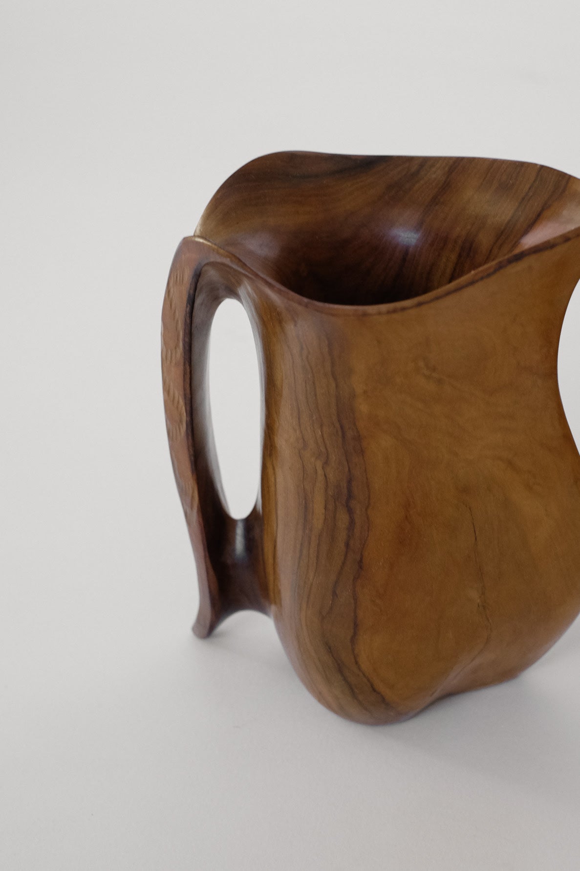 Handcrafted Vintage Wooden Pitchers — in context