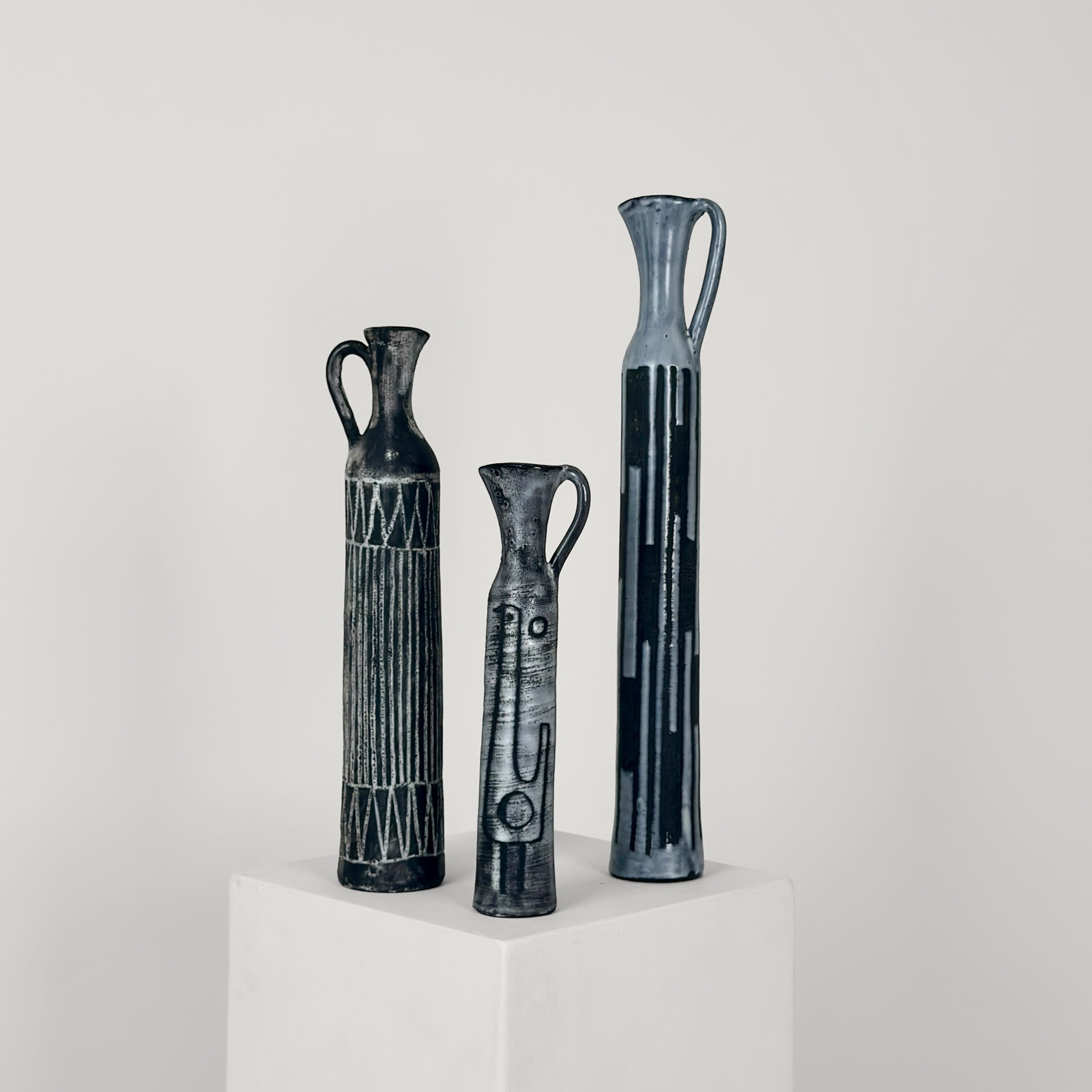 Large Ceramic Bottle by Jacques Pouchain — alternate view