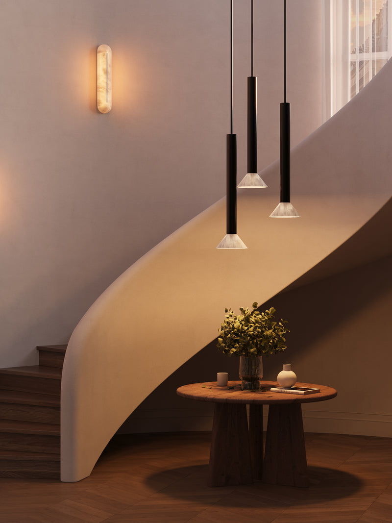 TORRES Pendant Tall by CTO Lighting | The Oblist — black metal, modern design