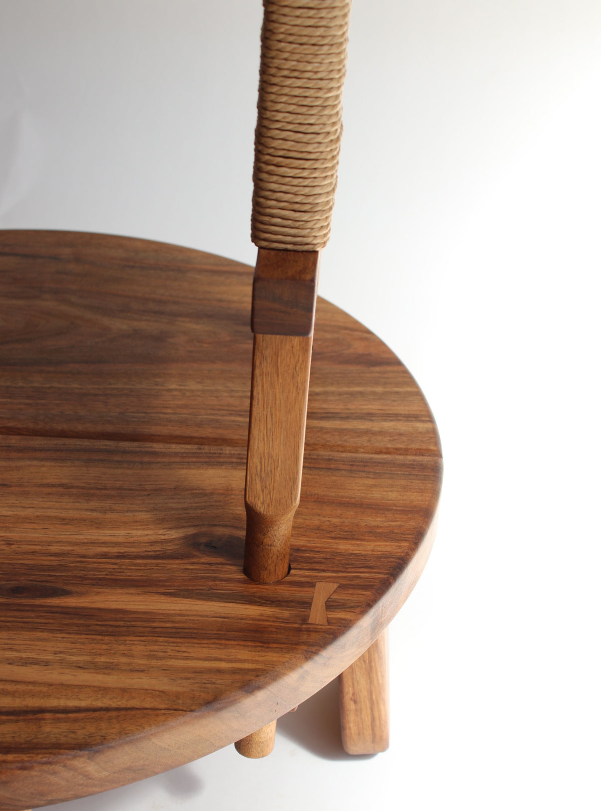 'Wilson' Wallnut-rope Chair — alternate view
