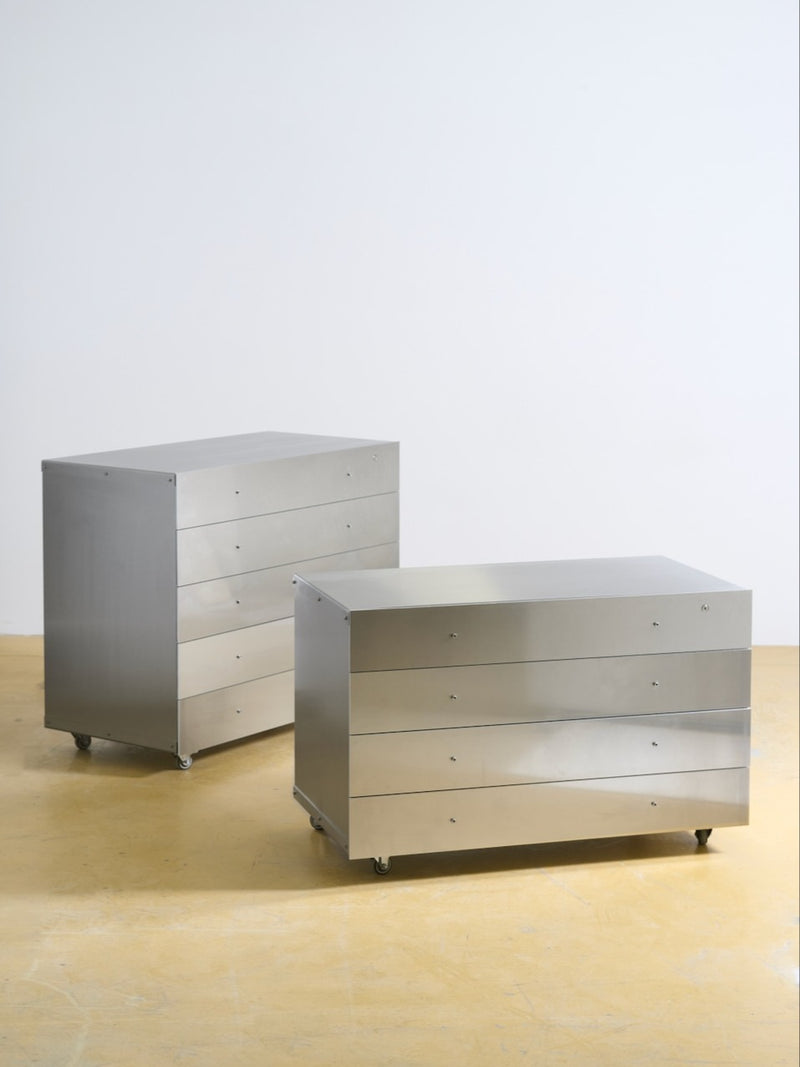Chest of Drawers by Frederik Fialin | The Oblist — modern metal finish