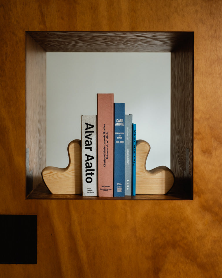 Affinités Bookends by OROS | The Oblist — handcrafted wood design