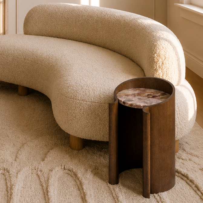 Volute Side Table by Garnier Pingree | The Oblist