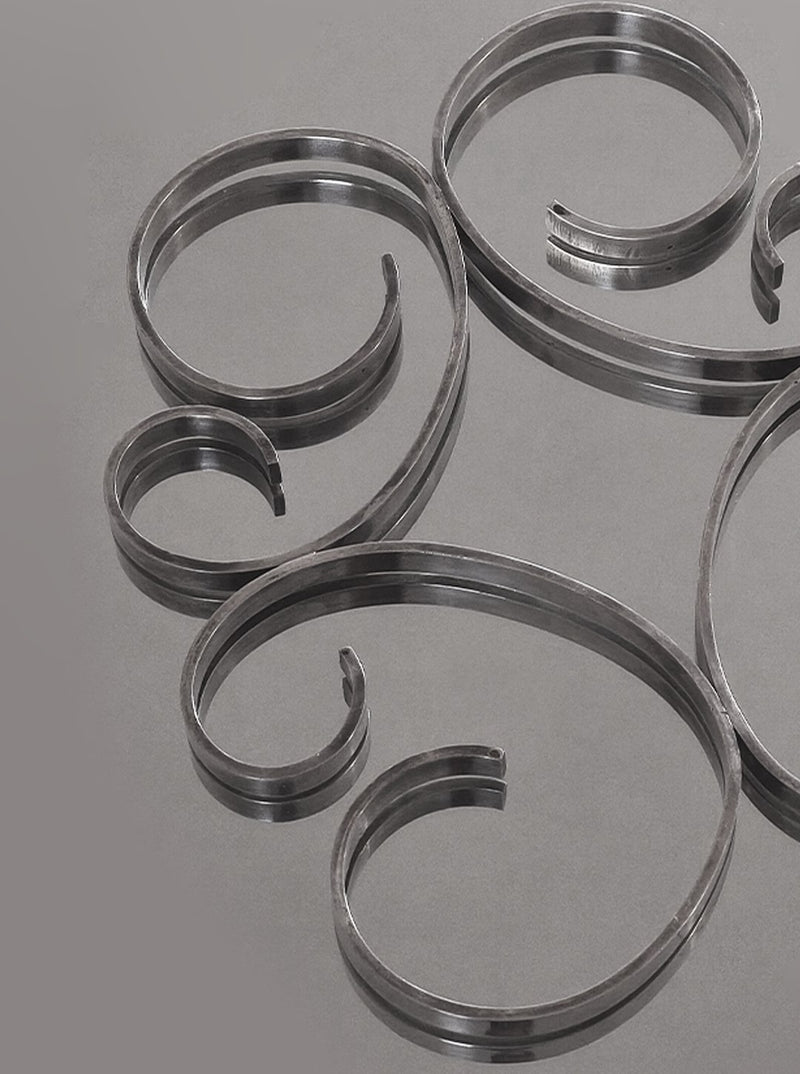 Spiral Silver-plated Trivet — close-up of intricate spiral design