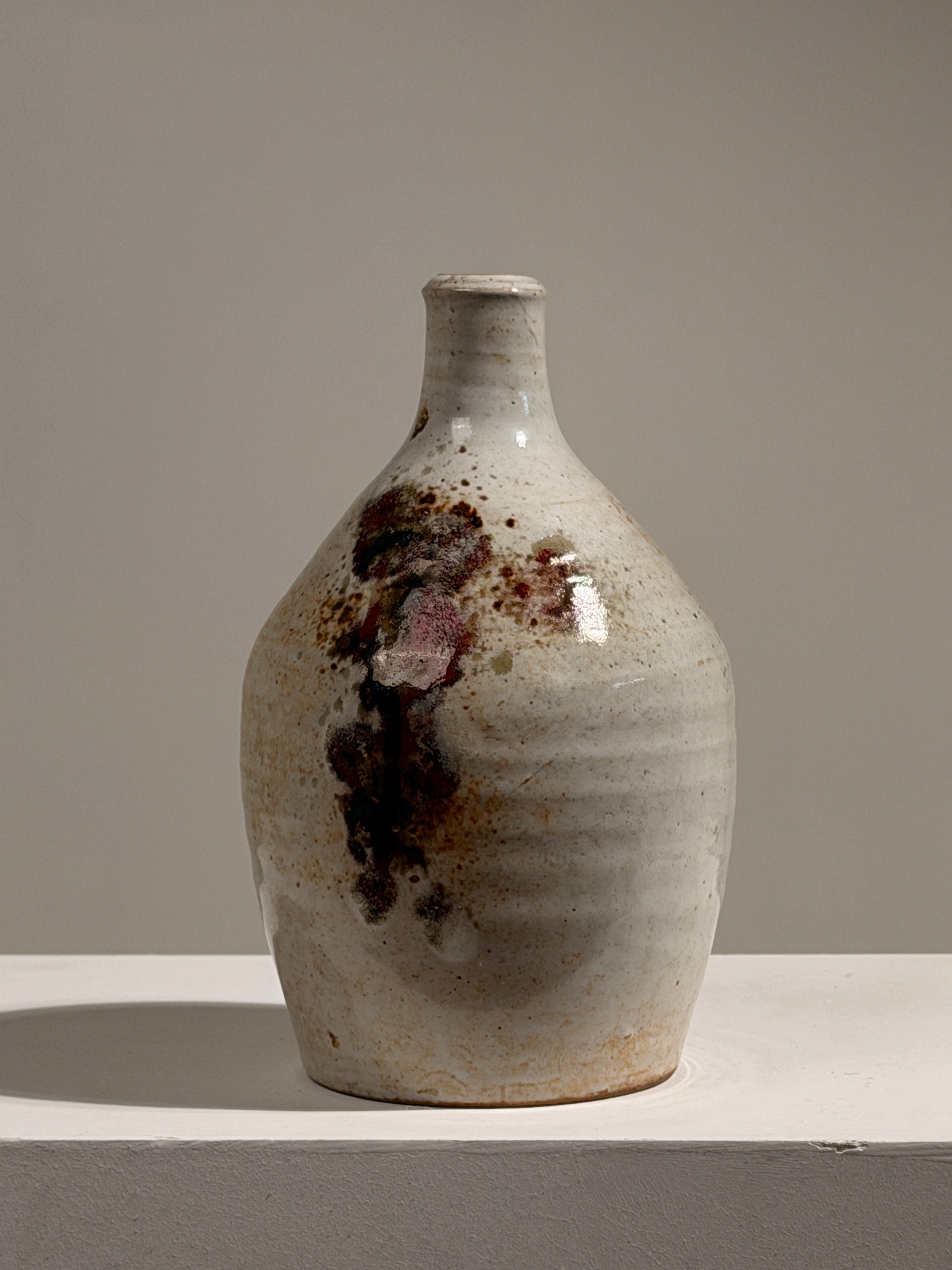 Rare stoneware bud vase by Albert Breton, France, circa 1960 by Figuresdesign | The Oblist