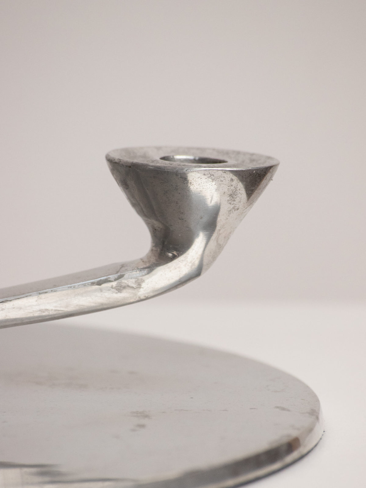 Rotating Five Arm Star Candleholder in Sand Cast Aluminium, Brutalist Europe 1960s to 1970s — in context