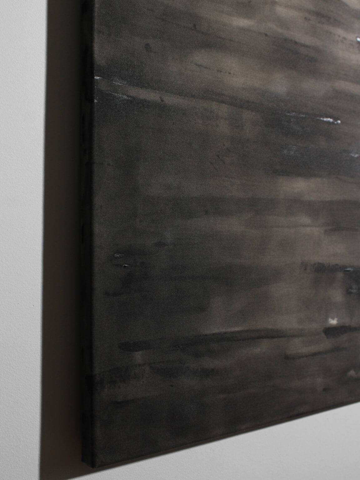 Horizontal Organic Lines In Black And White, Author Painting — lifestyle setting