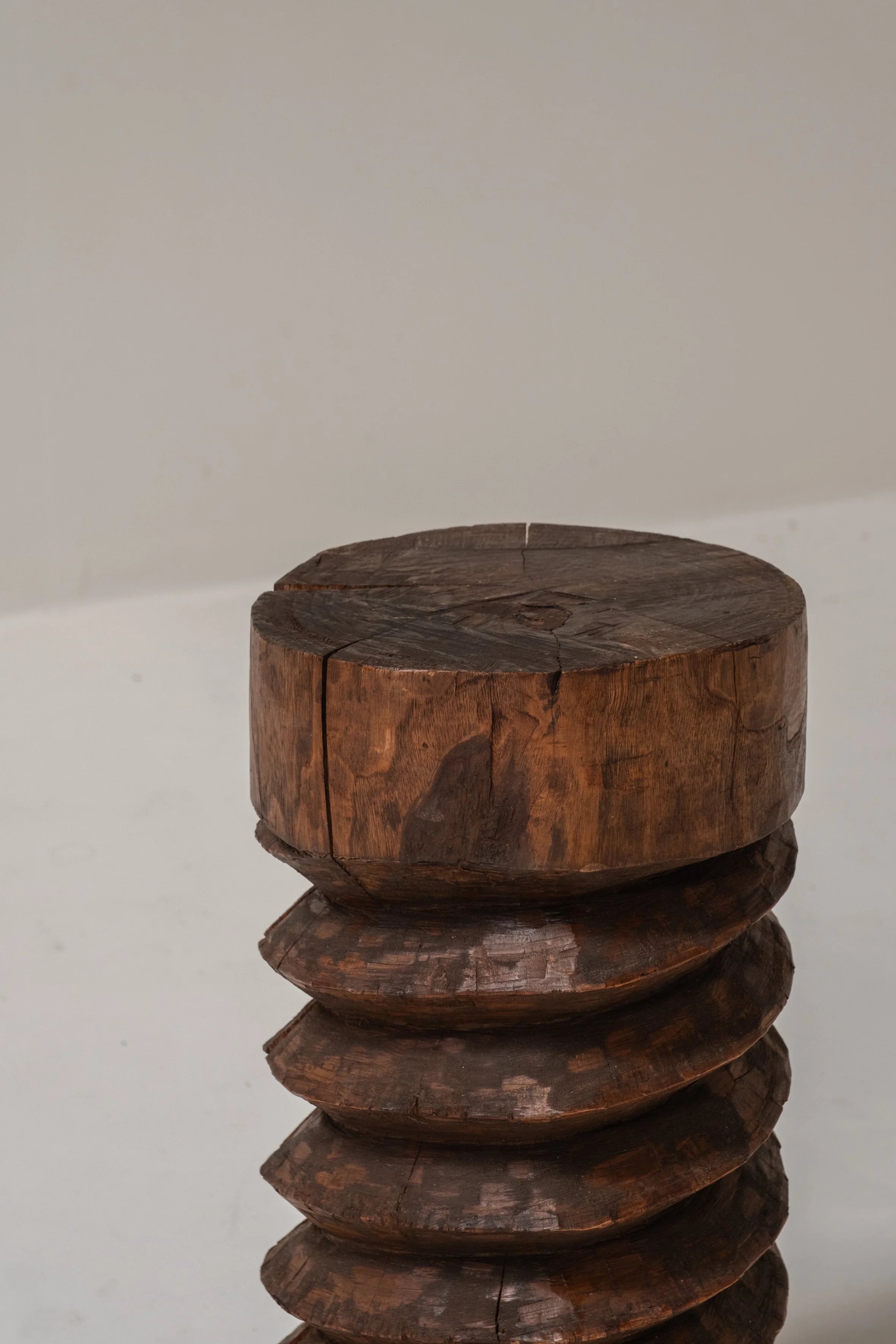 Pair of Vintage Wooden Wine Screws, France — close-up