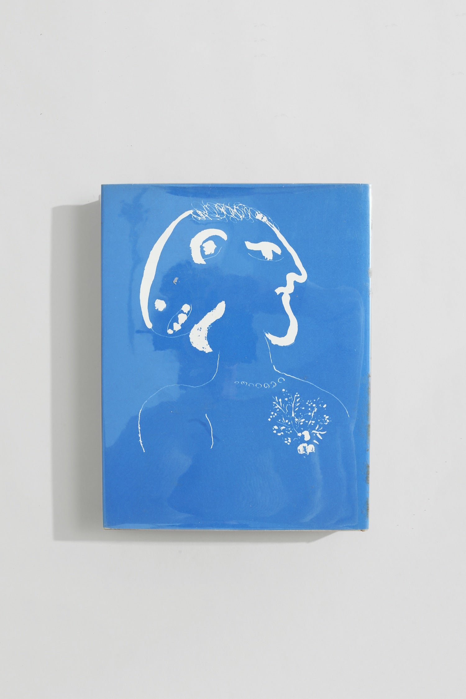 Chagall Lithographs IV Book — front cover with blue background and white illustration