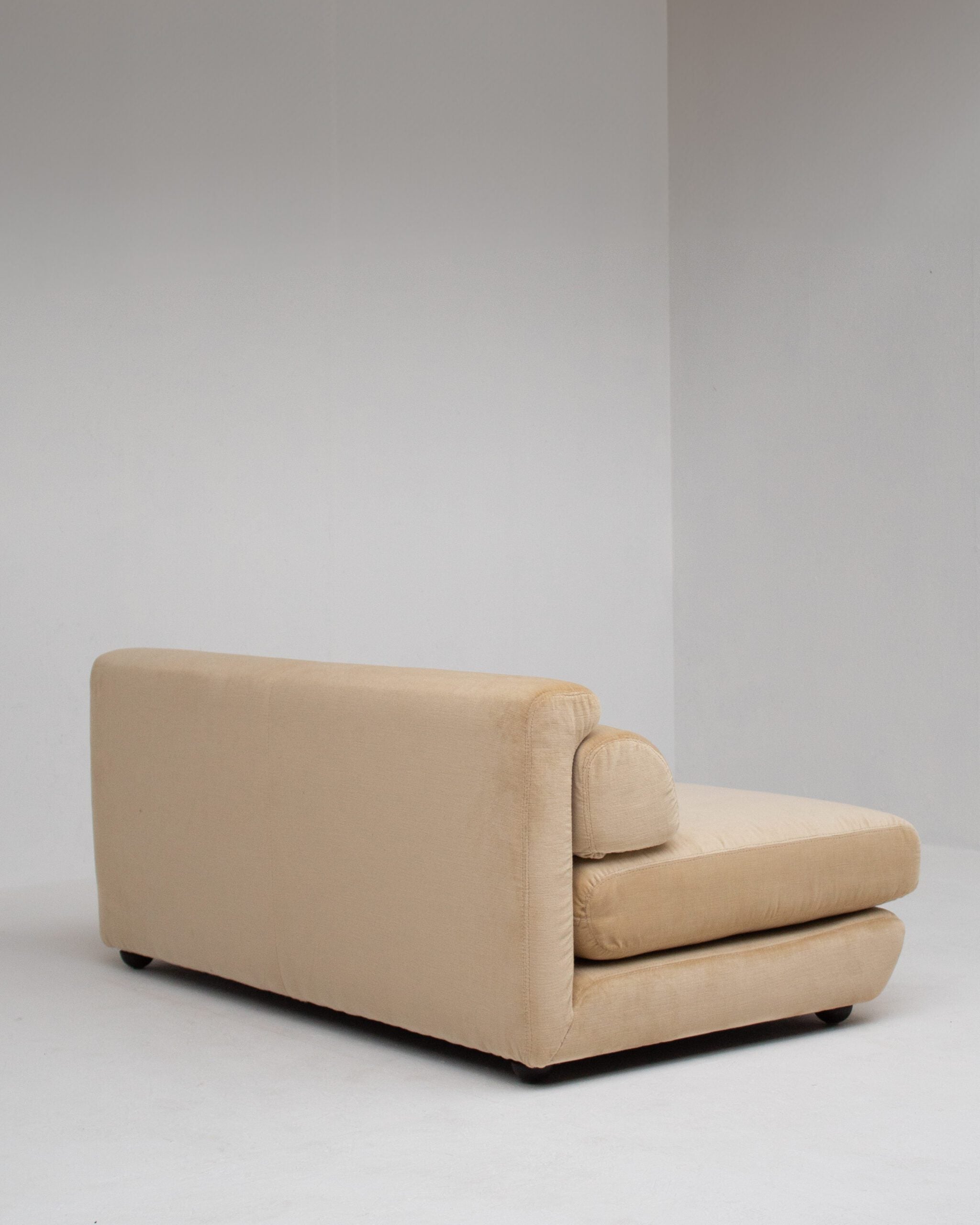 Sofa by Gigi Radice in Beige Velvet