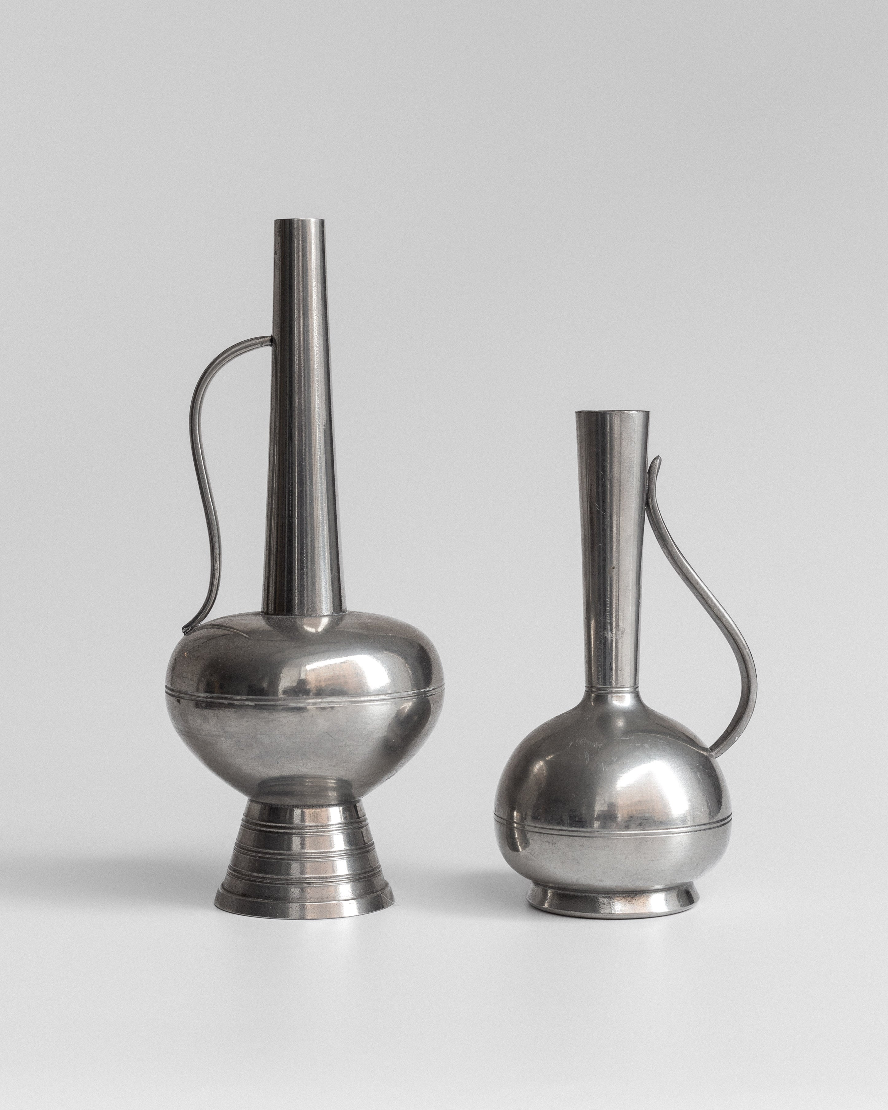 Pair of Pewter Vessels by GAB, Sweden, 1950s