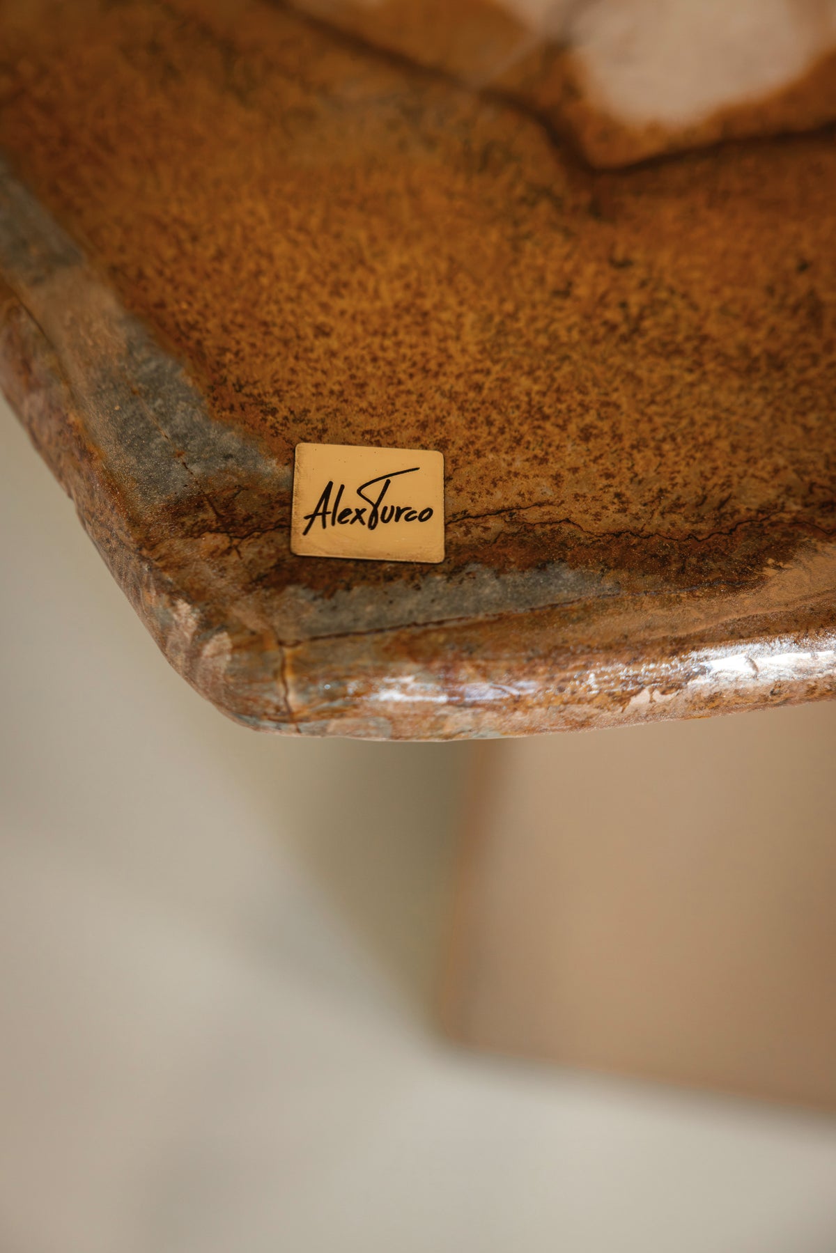 PALOMINO Marble Dining Table - Contemporary dining table in metal and stone — lifestyle setting