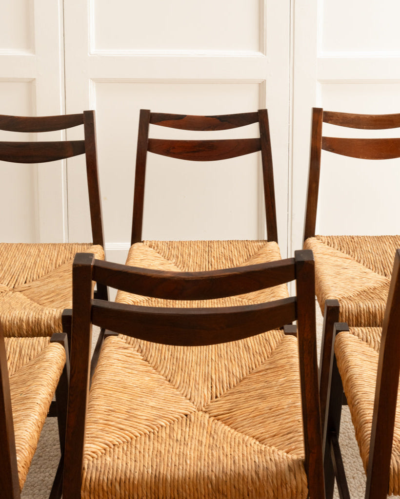 Set of 6 Italian Chairs - 1960s