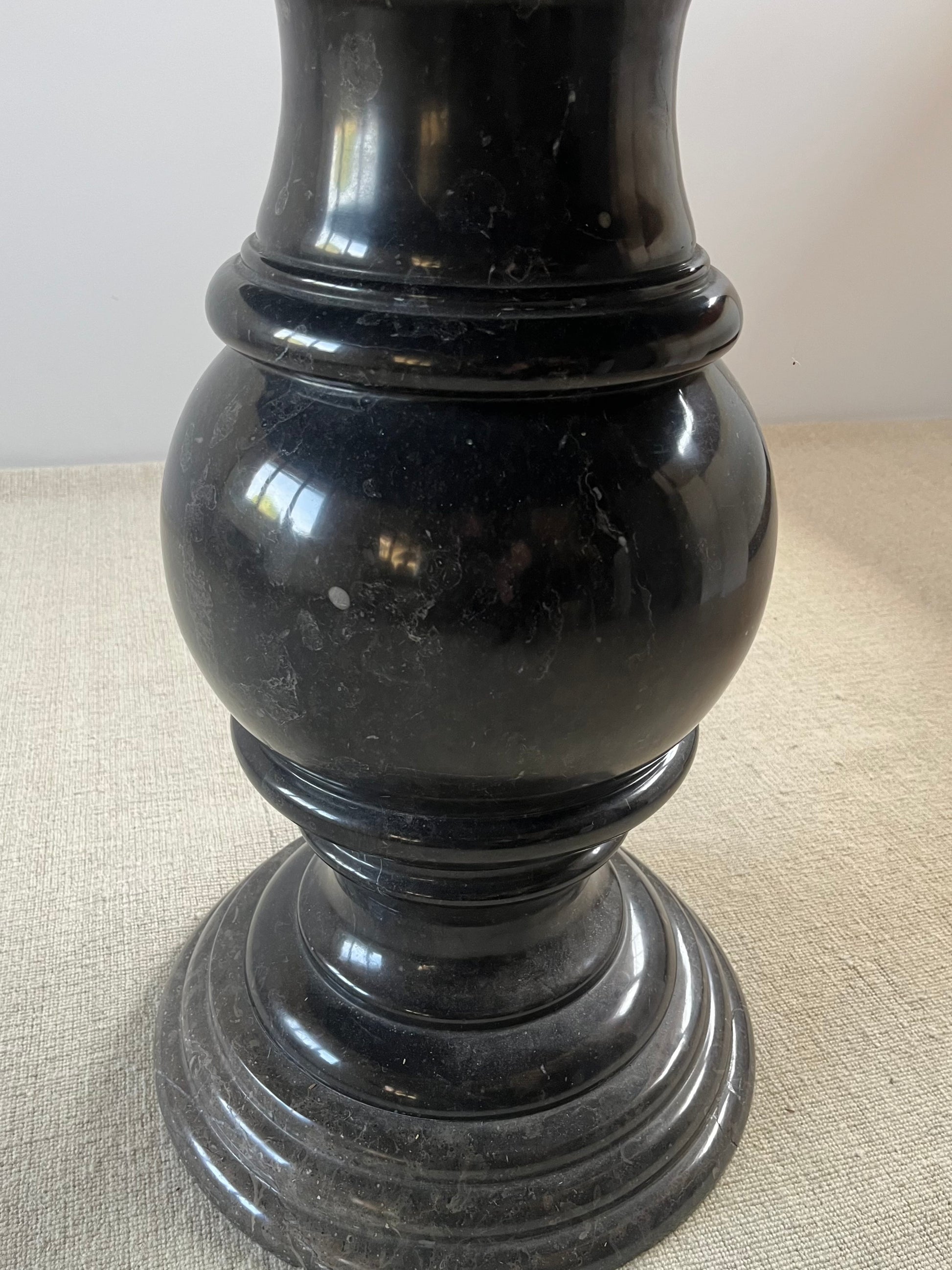 Mid-Century Italian Carved Marble Centre Table — close-up