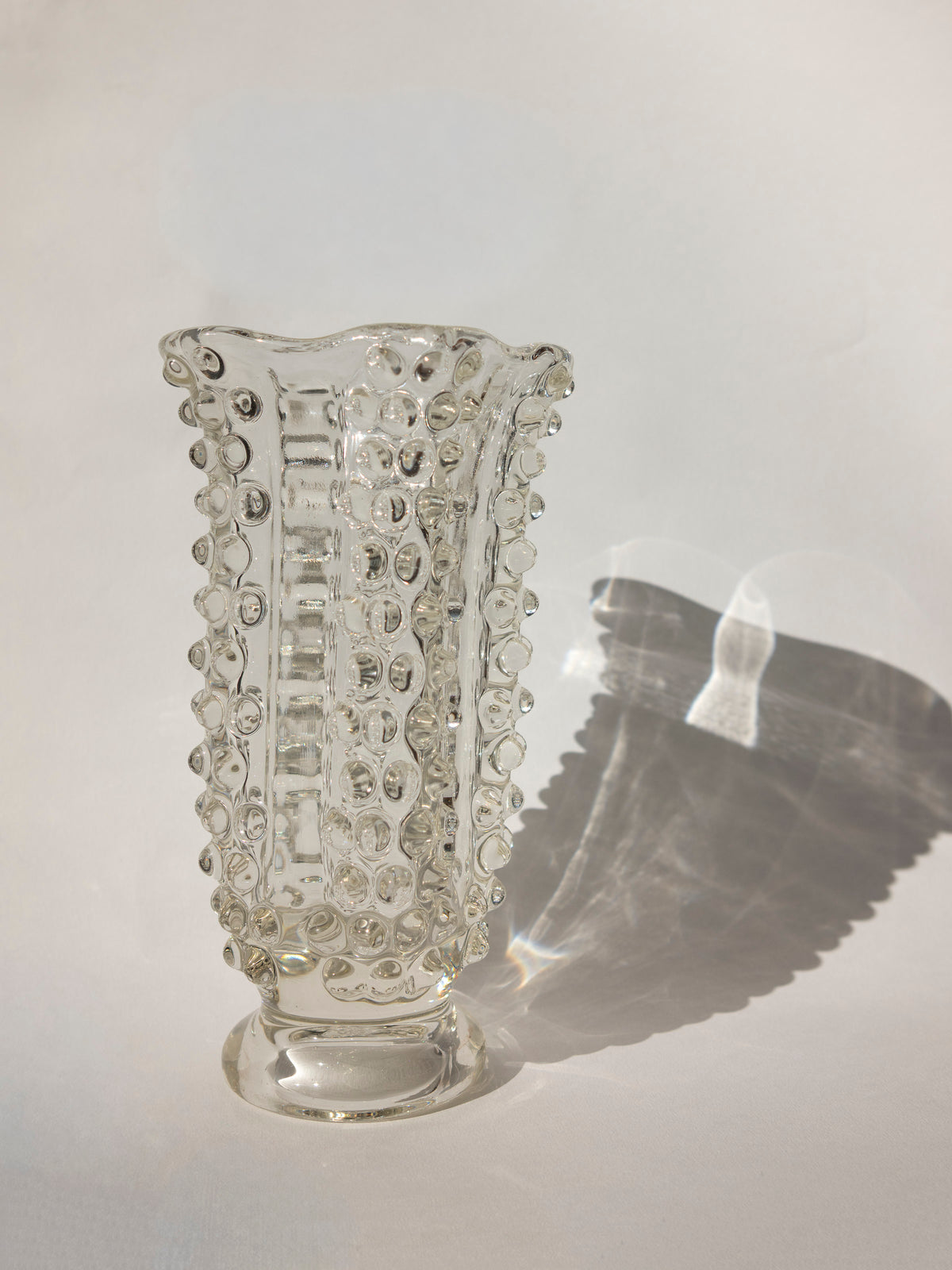 Ercole Barovier “Bugnato” Murano Glass Vase for Barovier & Toso 1960s — side angle