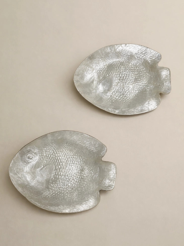 1970s France Vintage Mother Dish in Mother of Pearl (Pair) by Blisse | The Oblist
