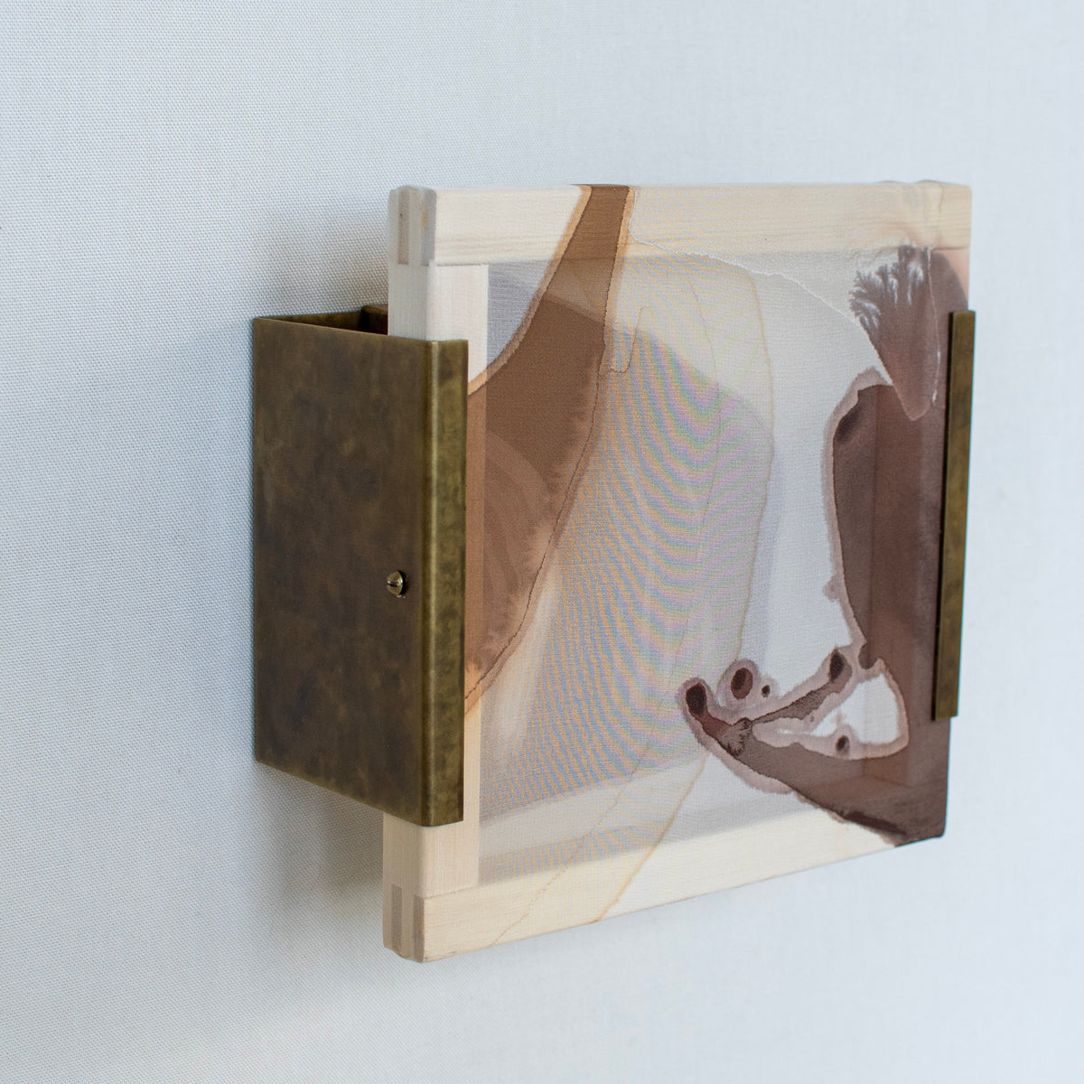 Hand-Painted Silk Instinct Sconce 05/12 — side angle