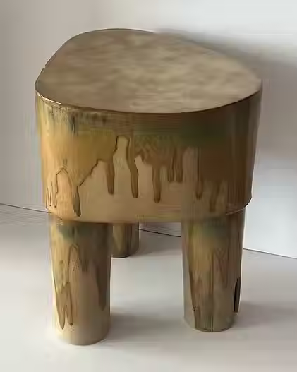 EZE Side Table in Ceramic — detail view