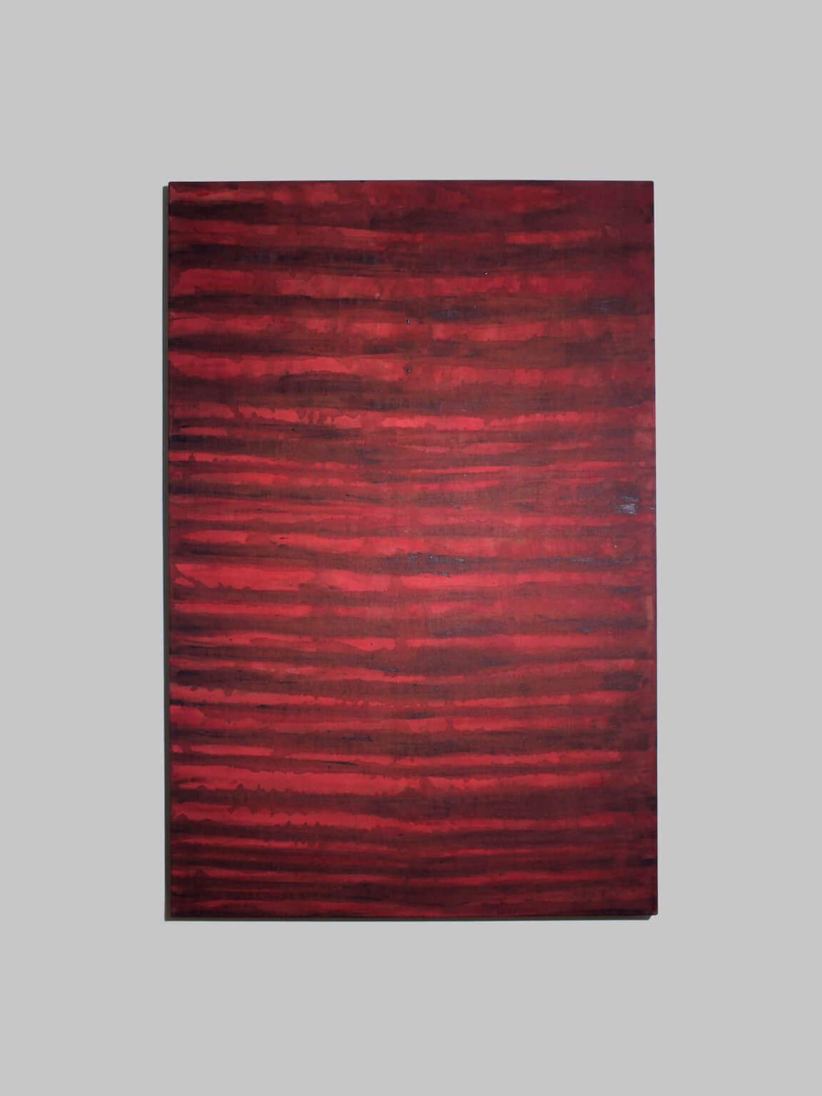 Horizontal Organic Lines In Pink And Black By Karina Savonenko, 80x120cm by Vintage Stories | The Oblist