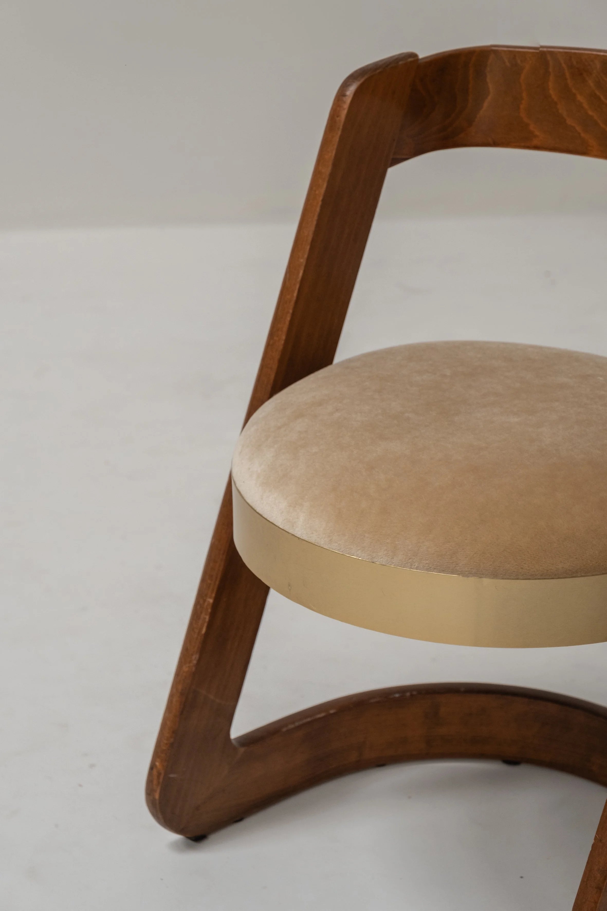 Set of 6 Willy Rizzo Dining Chairs by Mario Sabot, Italy, 1970s — detail view