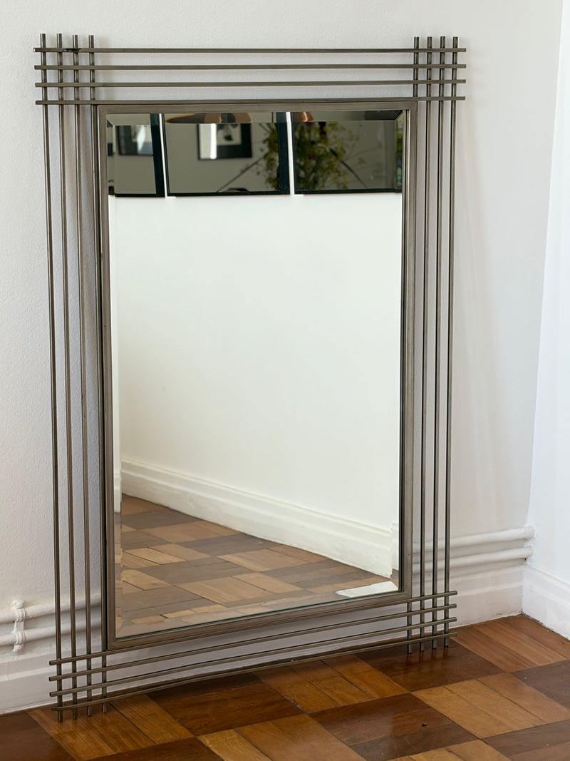 Large Architectural Wall / Floor Mirror, Italy, 1970s by OBJECT AGENCY | The Oblist