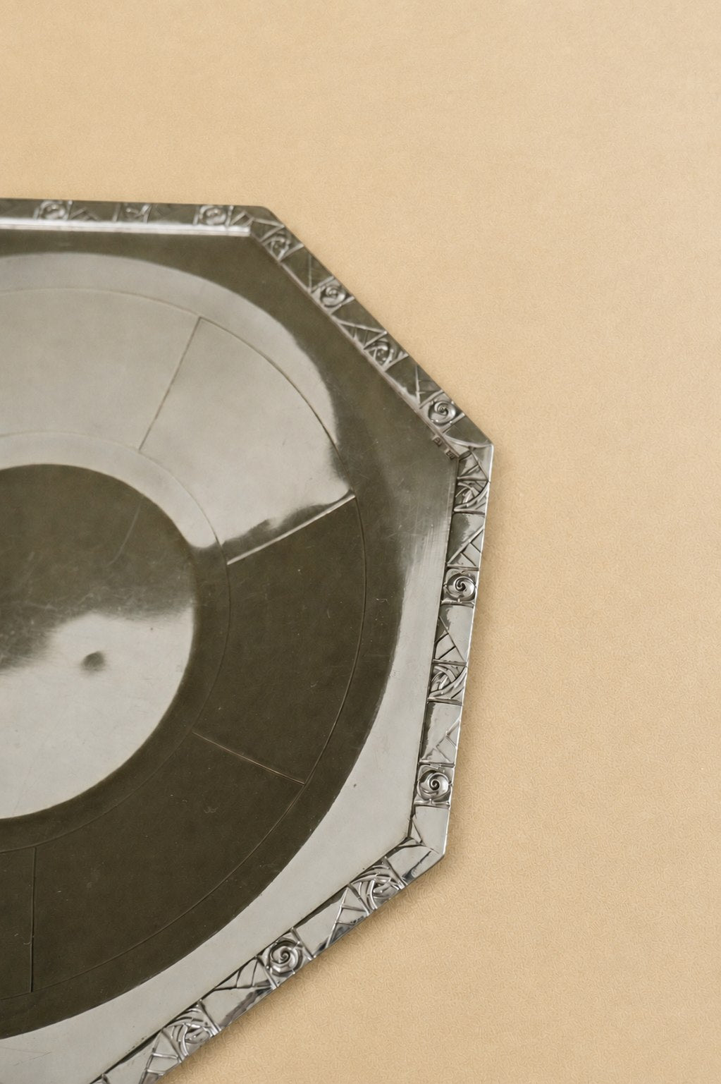 Art Deco Octagonal Centerpiece Plate — lifestyle setting