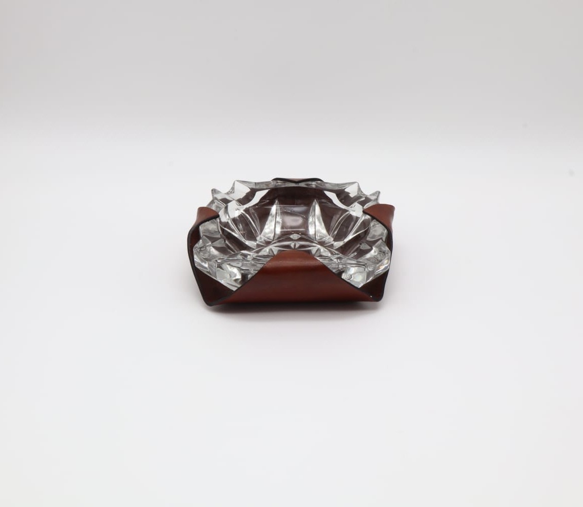 Vintage Mid-Century Crystal Ashtray | The Oblist