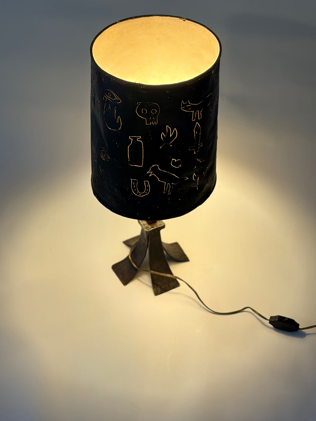 Author's Cosmology Brutalist Lamp, 1970s, Spain — detail view