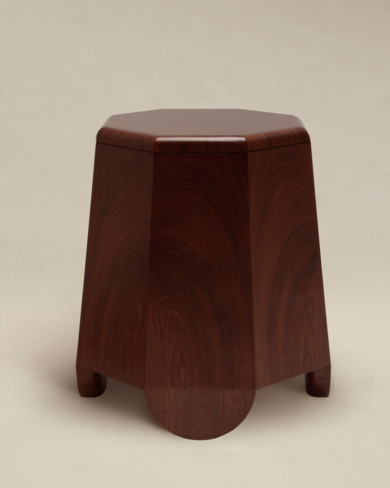 Chatior Side Table by AÈDE Studios | The Oblist — handcrafted wood, rich brown finish