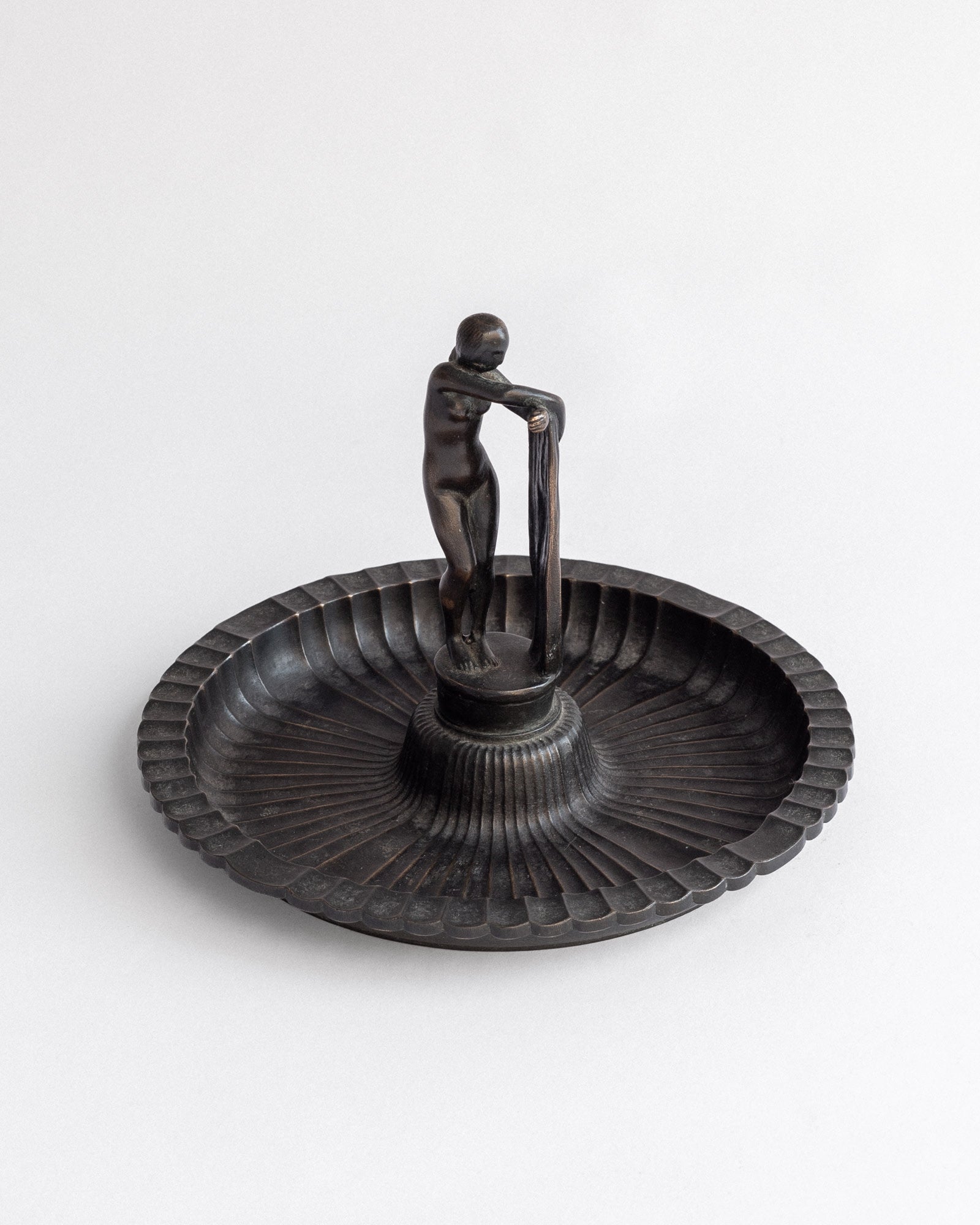 Art Deco Decorative Dish by Arvid Knöppel, Sweden, 1920s-30s — detail view
