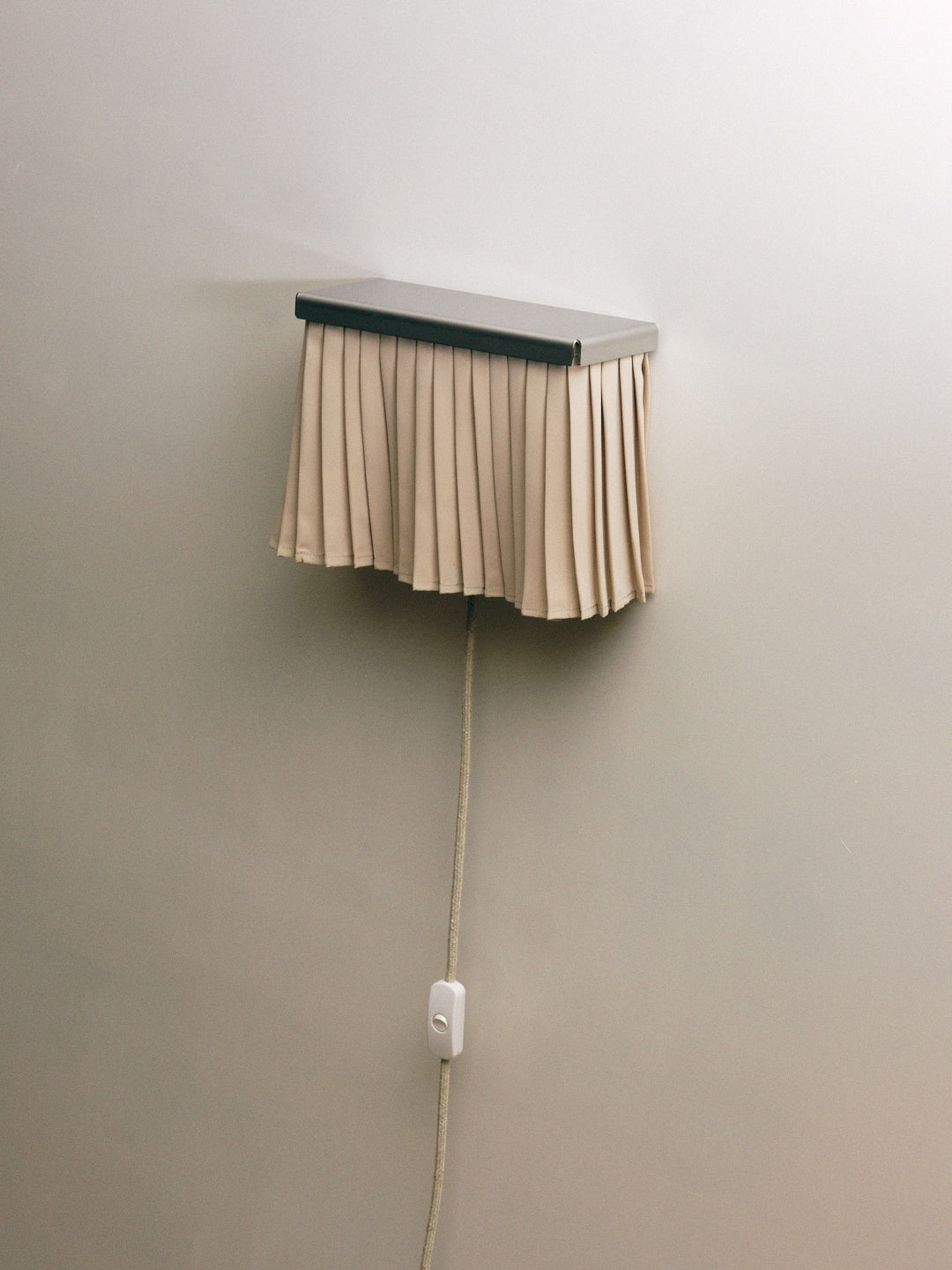 Pleated Wall Scone - Lighting in Metal and Fabric — lifestyle setting