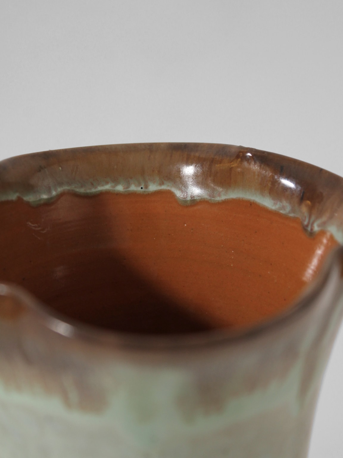 Vase en céramique turquoise Art déco par Christer Heijl, Suède, années 1930