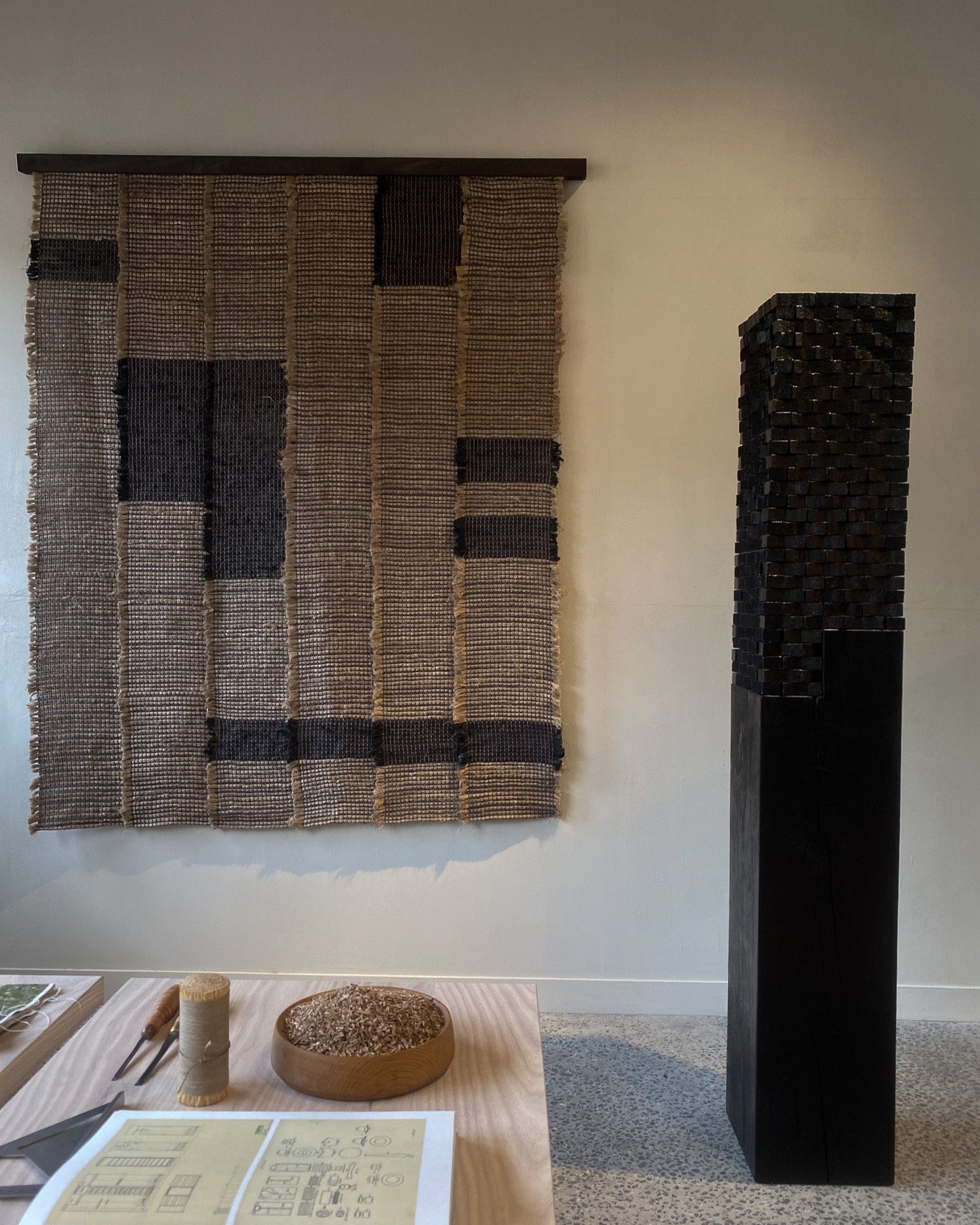 Shadow Line Woven Artwork