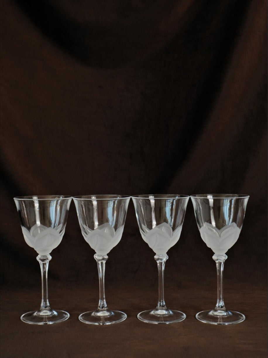 Glass and Crystal Wine Glasses - Set of 4 by Truffe Studio | The Oblist