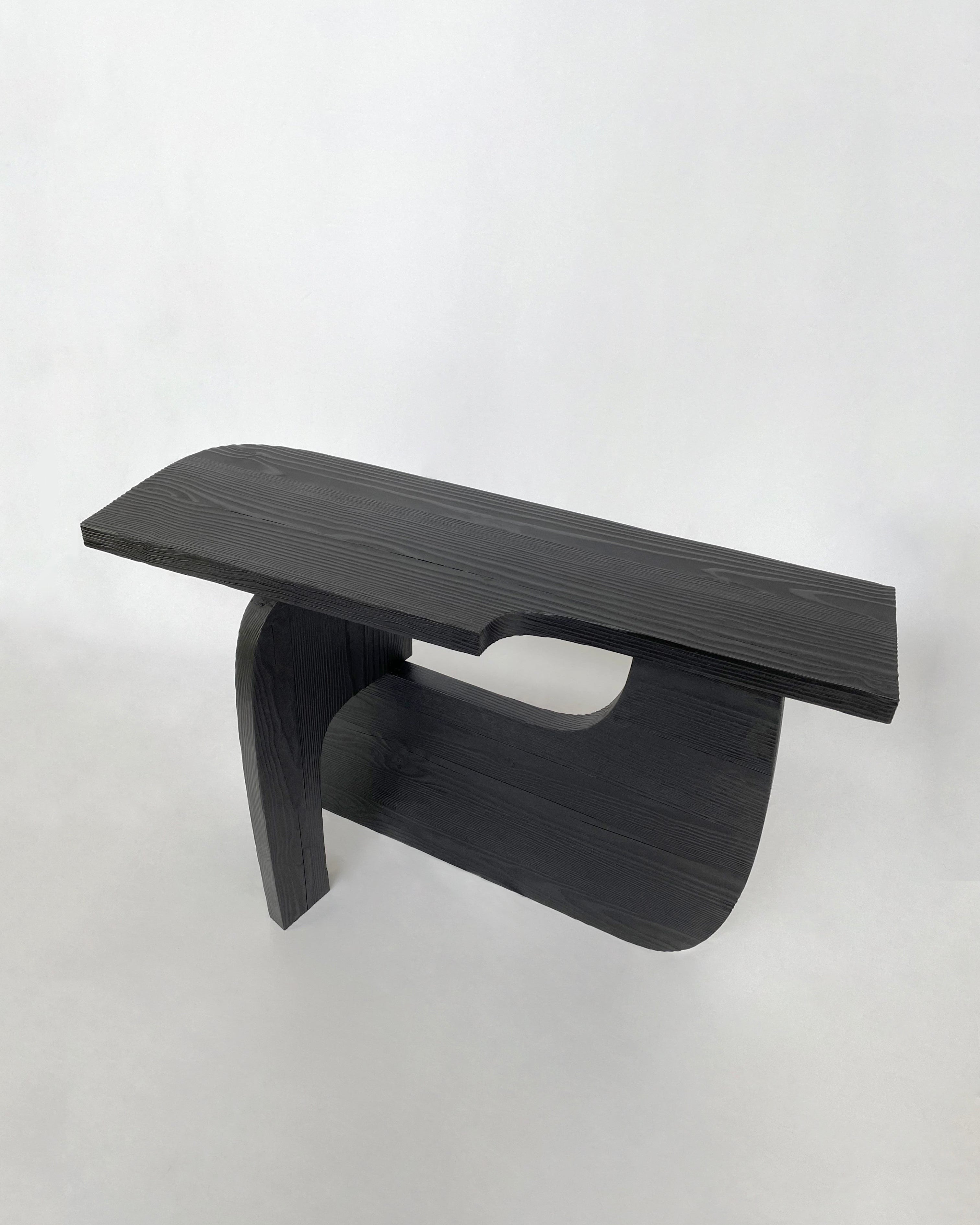 REEF V1 Console Table in Charred Wood