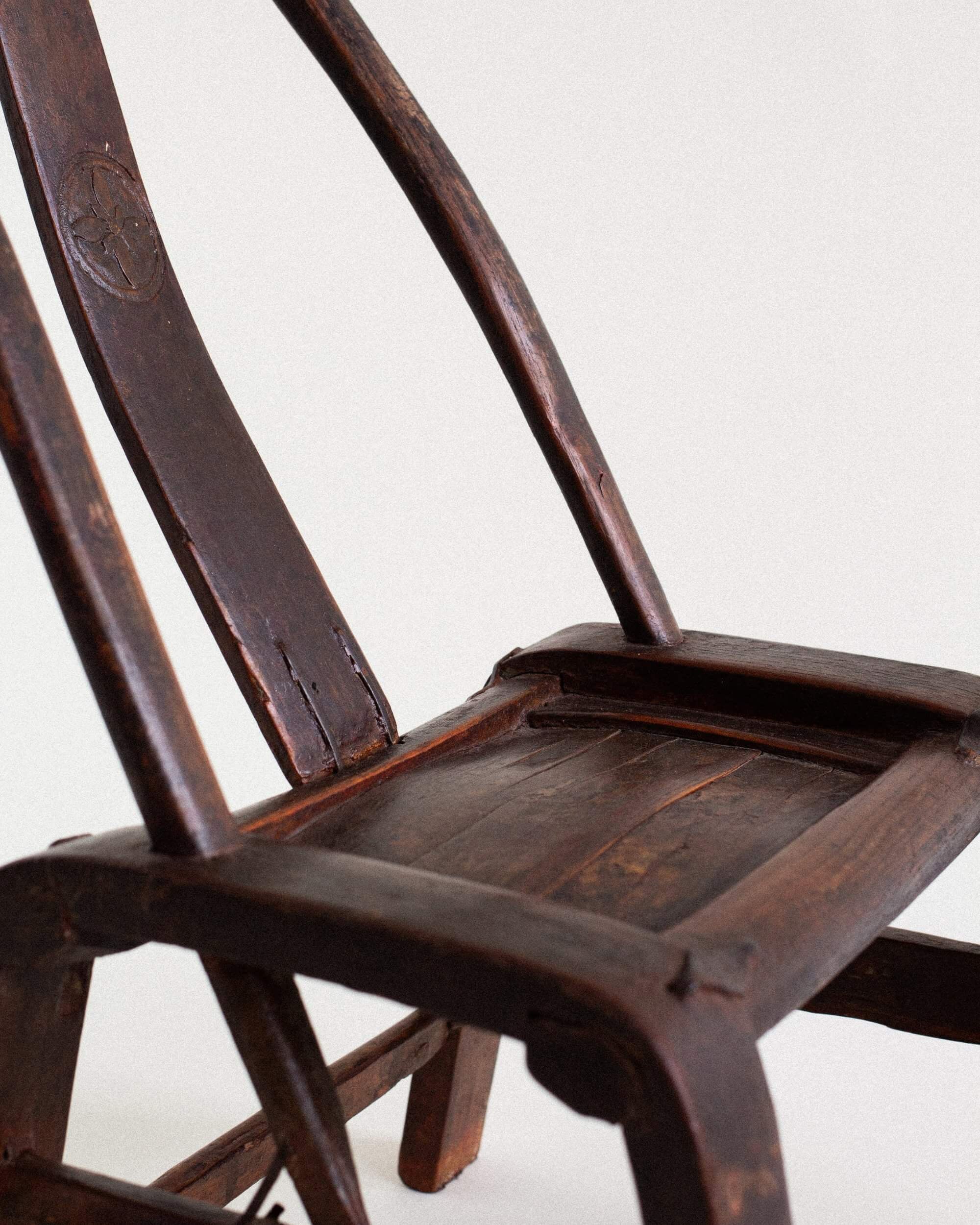 Antique Chinese Children's Chairs — close-up