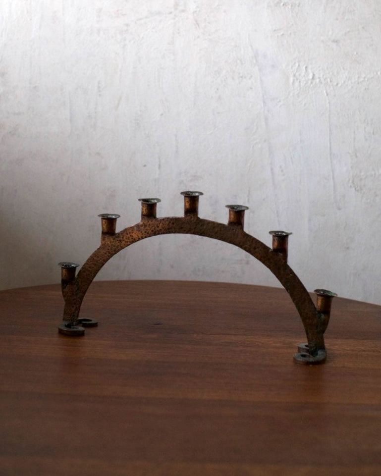 Bronze Candleholder by Out For Lunch | The Oblist — handcrafted metal design