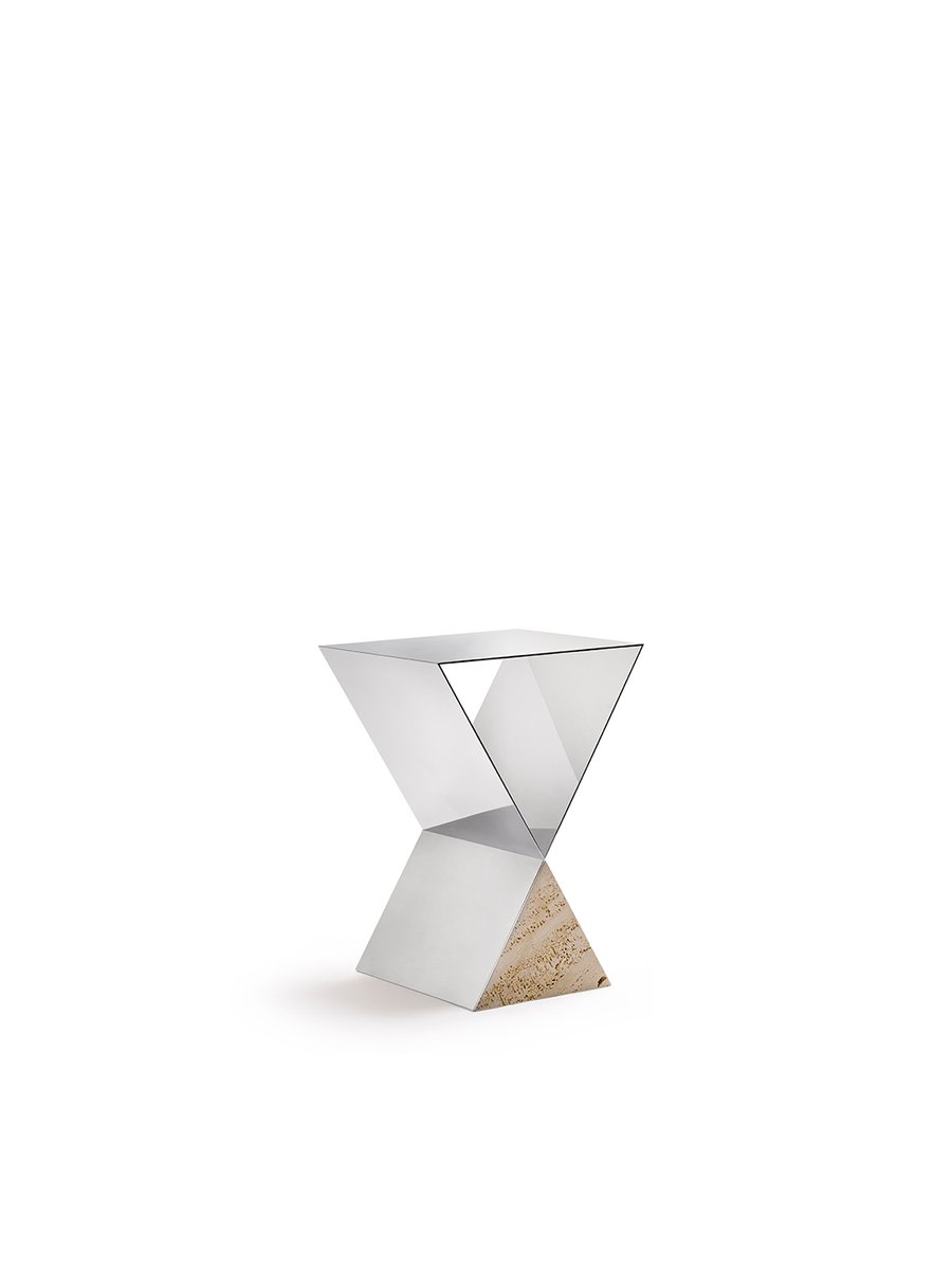 "Rock Steady" coffee table — side angle