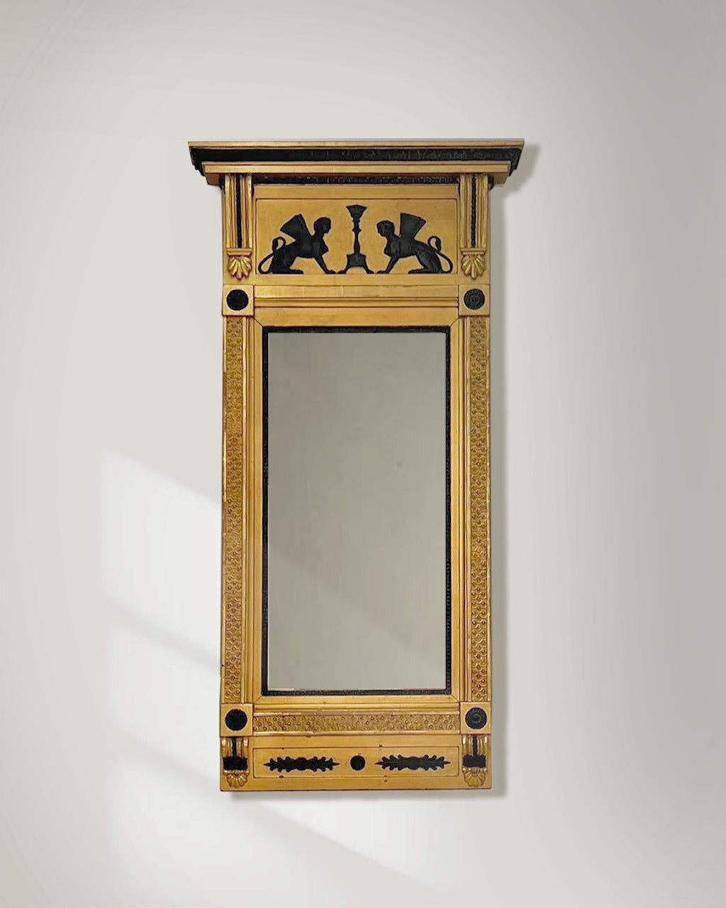 Large Gustavian Neoclassical Mirror, 1800s