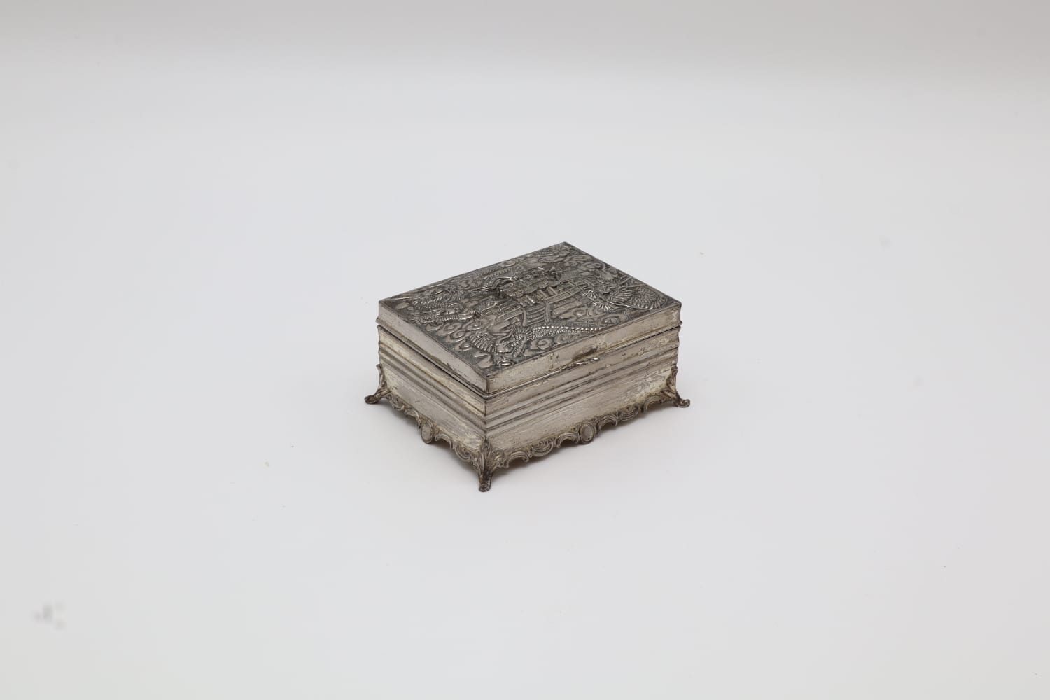 Mid-Century Repoussé Footed Box – Japan, 1945–1952 by Forma Finds | The Oblist
